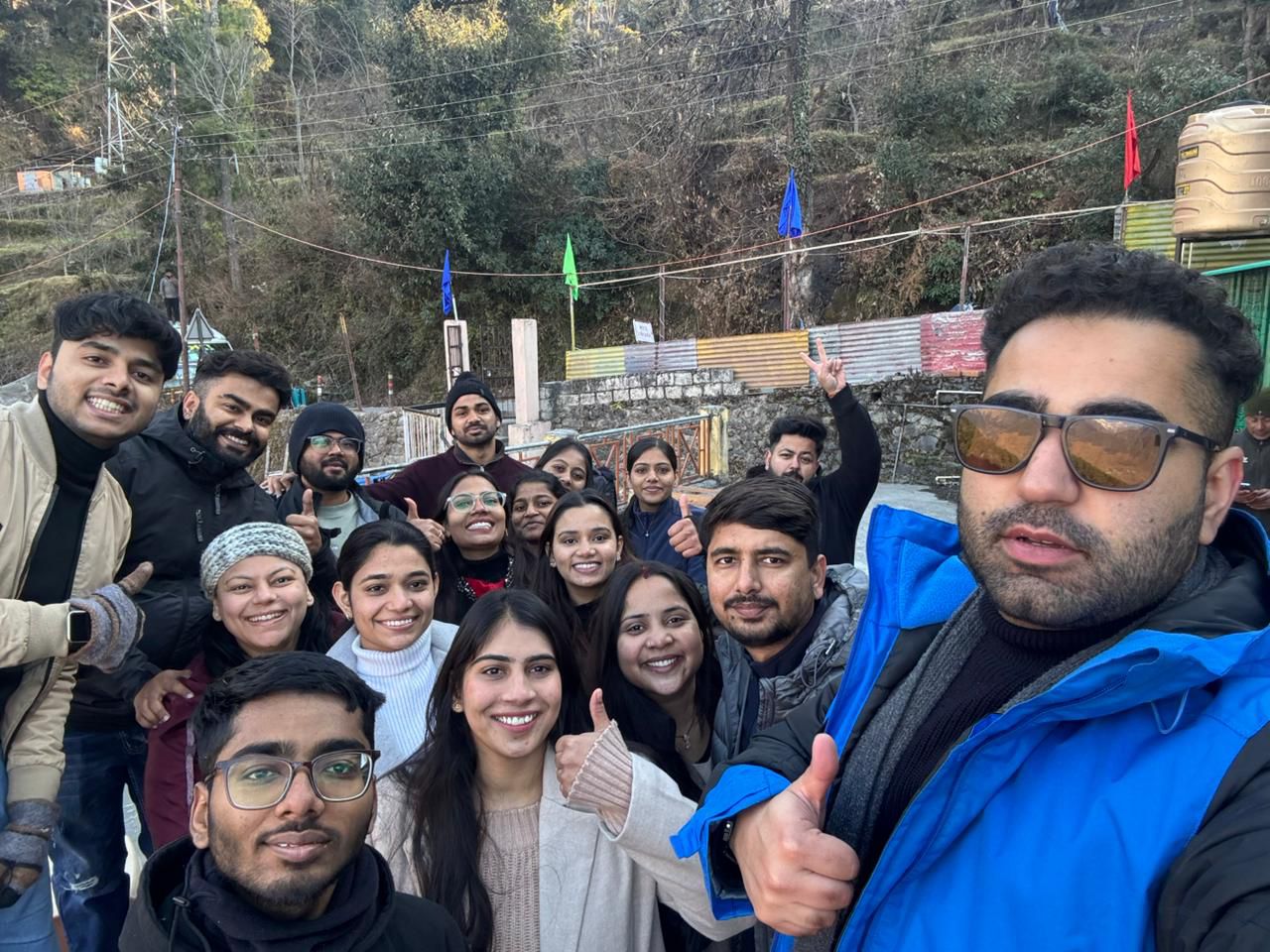 Team ready for the trek