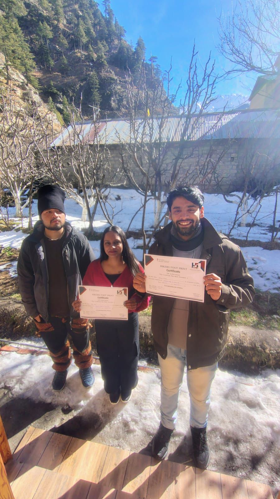 Harshil Valley Winter Trip with Team